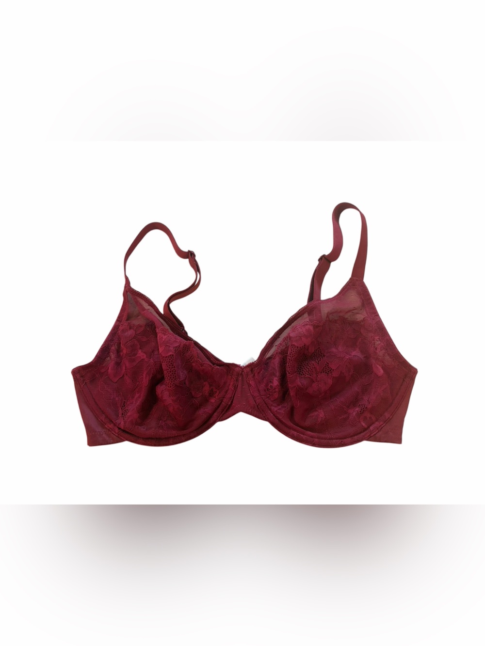 Popilush Lightweight Underwire Minimizer Lace Mesh Bra 34C